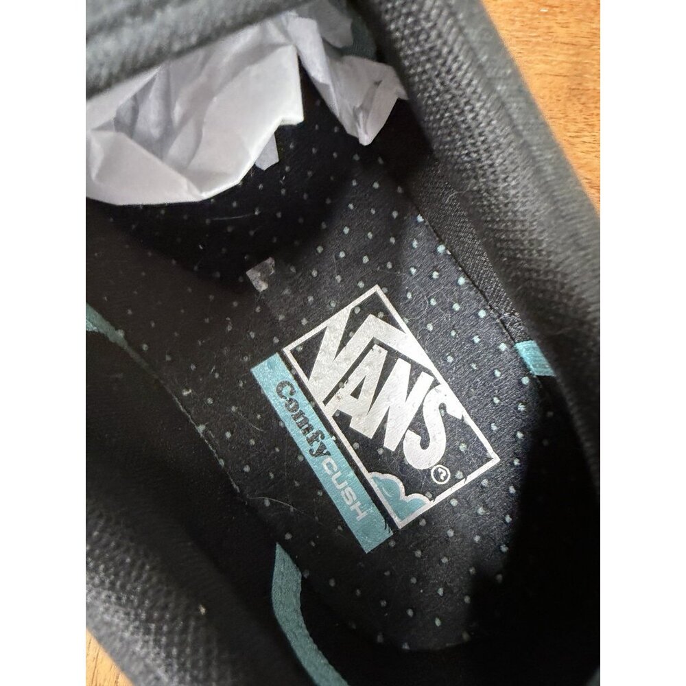 VANS OLD SKOOL Men’s 10 UNISEX in Black Black Suede Skater Grunge 90s Comfycush - Picture 7 of 8